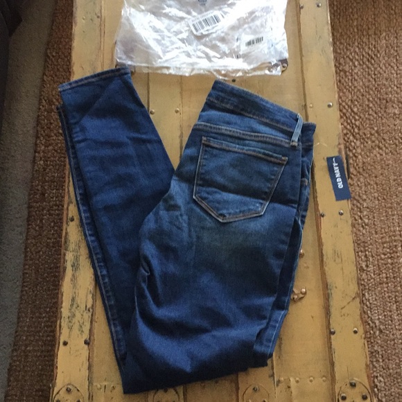 NWT OLD NAVY BOHO ROCKSTAR MID RISE DISTRESSED RIPPED SKINNY JEAN 4 REG - Picture 5 of 8